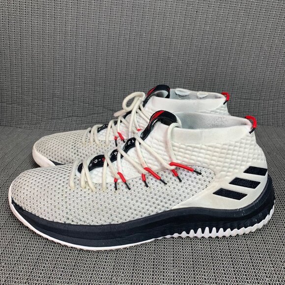 adidas Other - Adidas Dame 5 Mens Size 12.5  Basketball Shoes White/Red Lightweight  Breathable